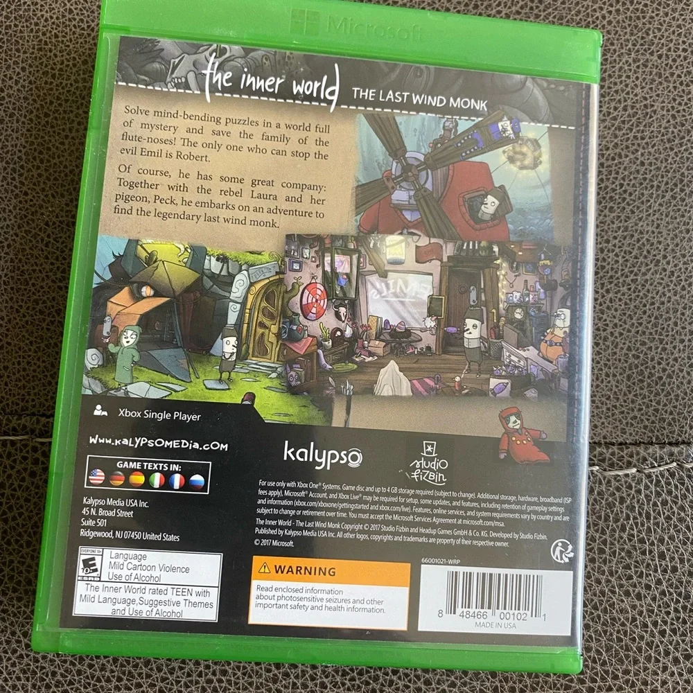 Inner World: The Last Wind Monk (Microsoft Xbox One, 2017)